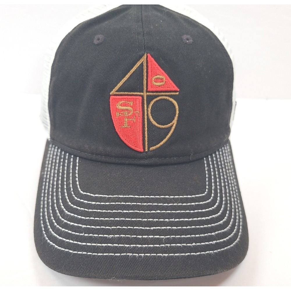 Fanatics Pro Line San Francisco 49ers Trucker Hat‎ Mens Black White Football NFL